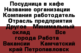 Посудница в кафе › Название организации ­ Компания-работодатель › Отрасль предприятия ­ Другое › Минимальный оклад ­ 14 000 - Все города Работа » Вакансии   . Камчатский край,Петропавловск-Камчатский г.